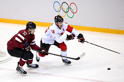 Эпизод матча Канада — Латвия