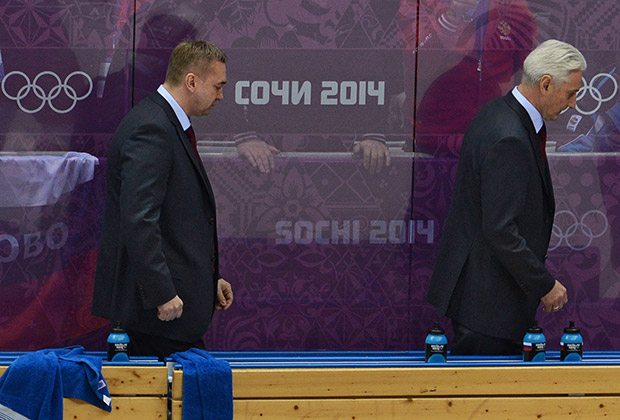 Главный тренер Зинэтула Билялетдинов и его помощник Валерий Белов